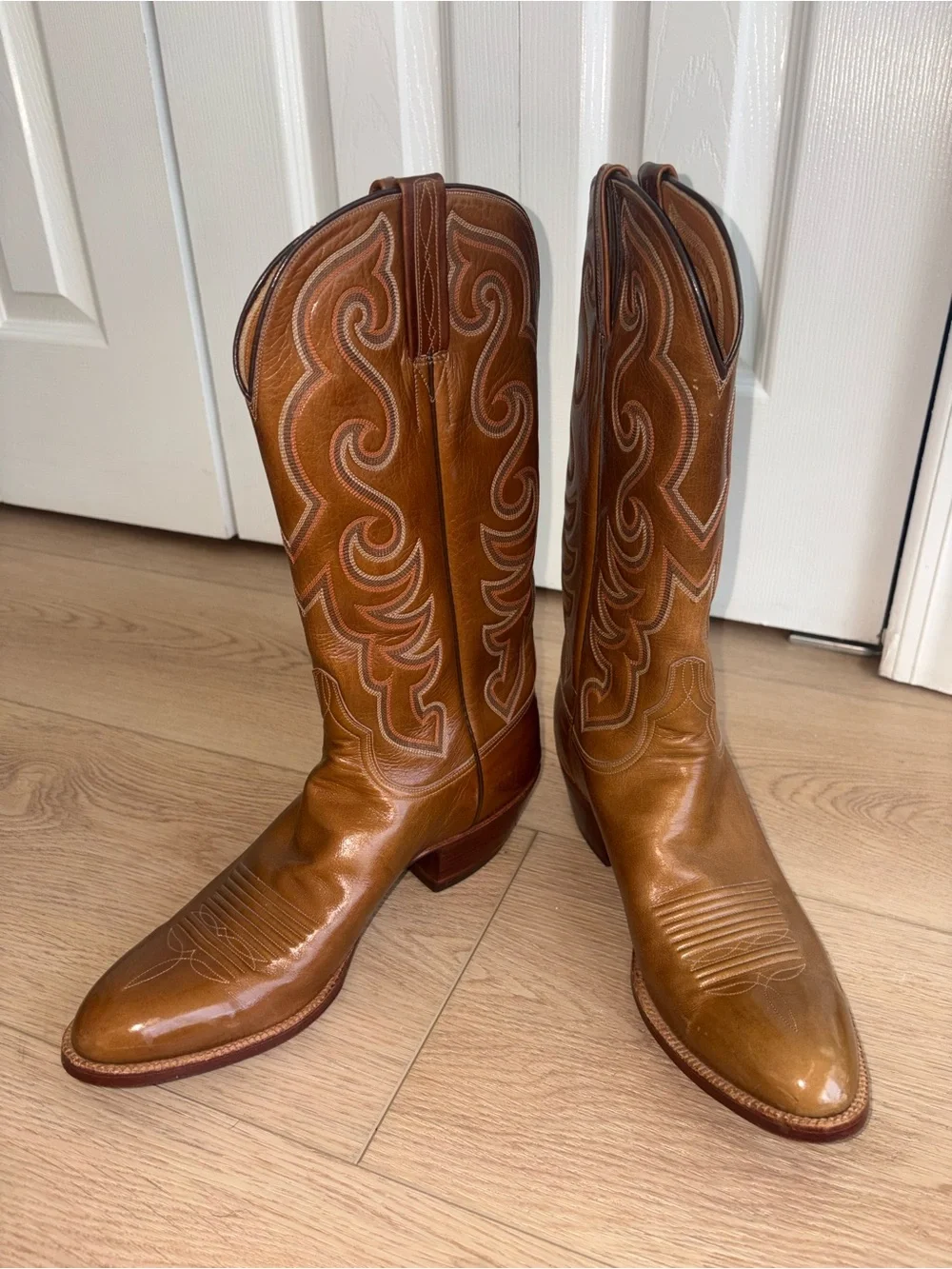 VINTAGE Luccheese Western cowboy boots - Picture 2 of 4